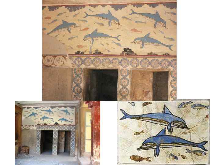 Дельфины. Фреска. 