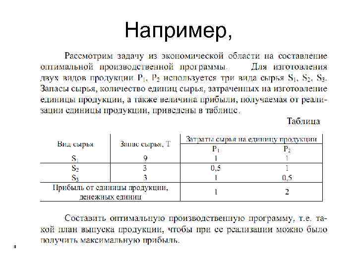 Что называется планом в задаче лп