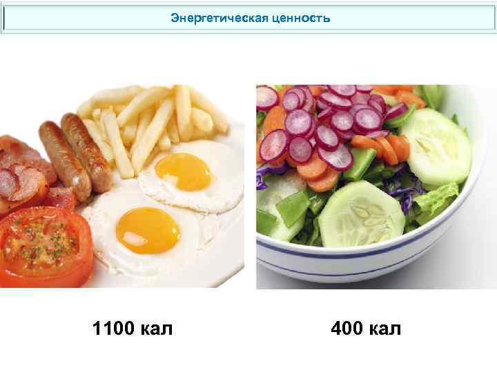 Энергетическая ценность 1100 кал 400 кал 