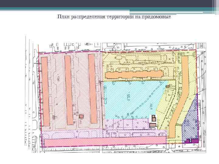 План распределения территории на придомовые 
