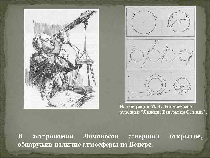 Иллюстрации М. В. Ломоносова к рукописи 