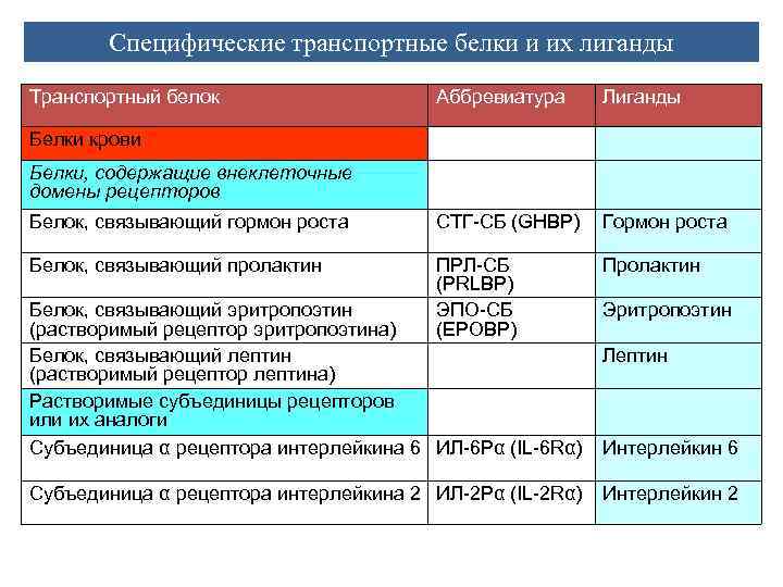 Функции ИФР-СБ Белки с гомологией структуры, присутствующие в системной циркуляции и во внеклеточном