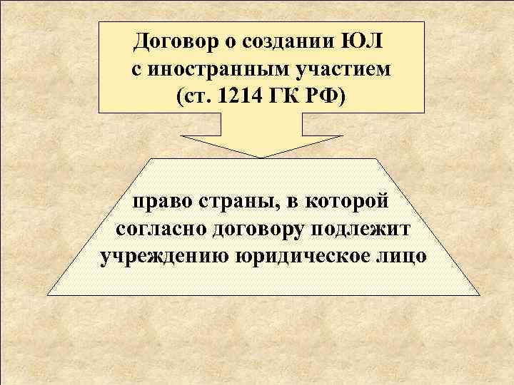 Критерий национальности юридического лица