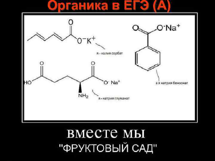 Органика в ЕГЭ (А) 