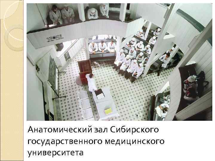 Анатомический зал Сибирского государственного медицинского университета 