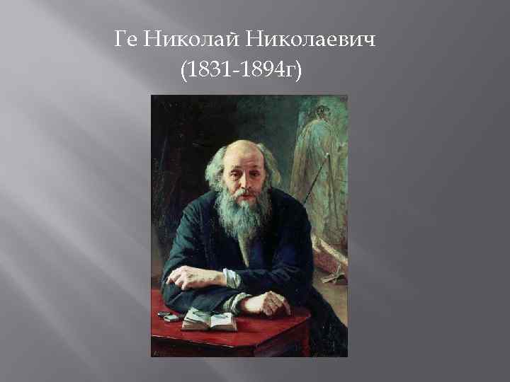 Ге Николай Николаевич (1831 -1894 г) 