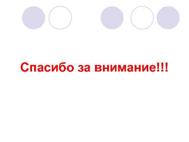 Спасибо за внимание!!! 
