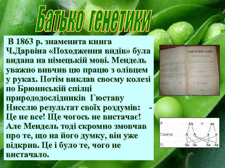 В 1863 р. знаменита книга Ч. Дарвіна «Походження видів» була видана на німецькій мові.
