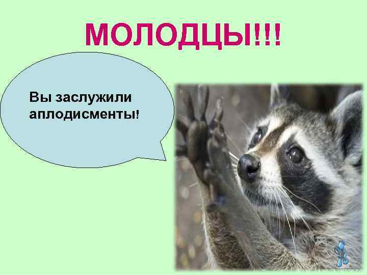 МОЛОДЦЫ!!! Вы заслужили аплодисменты! 