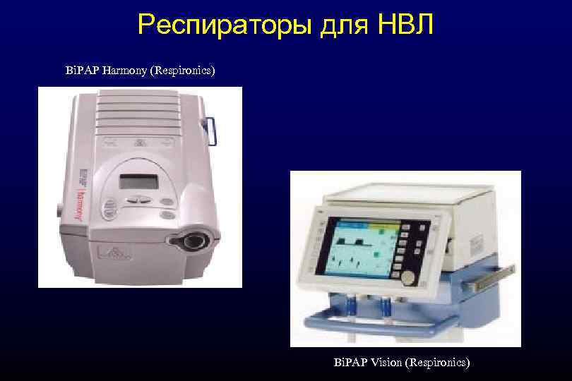 Респираторы для НВЛ Bi. PAP Harmony (Respironics) Bi. PAP Vision (Respironics) 