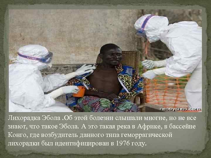 Лихорадка Эбола. Об этой болезни слышали многие, но не все знают, что такое Эбола.