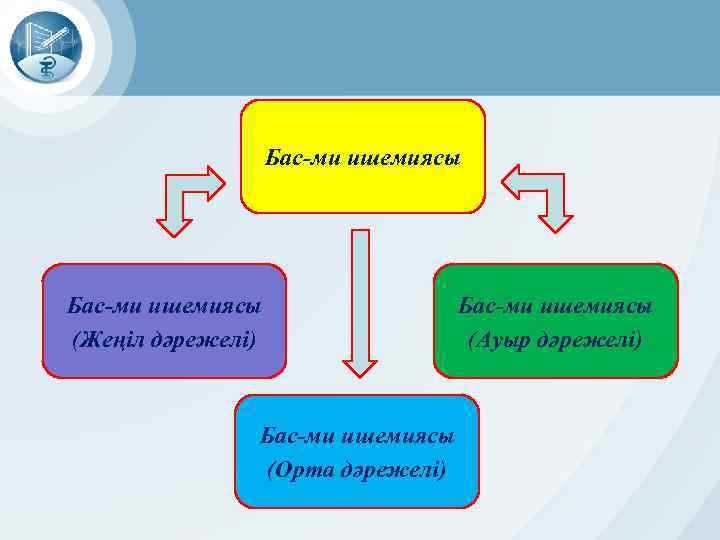 Бас-ми ишемиясы (Жеңіл дәрежелі) Бас-ми ишемиясы (Орта дәрежелі) Бас-ми ишемиясы (Ауыр дәрежелі) 