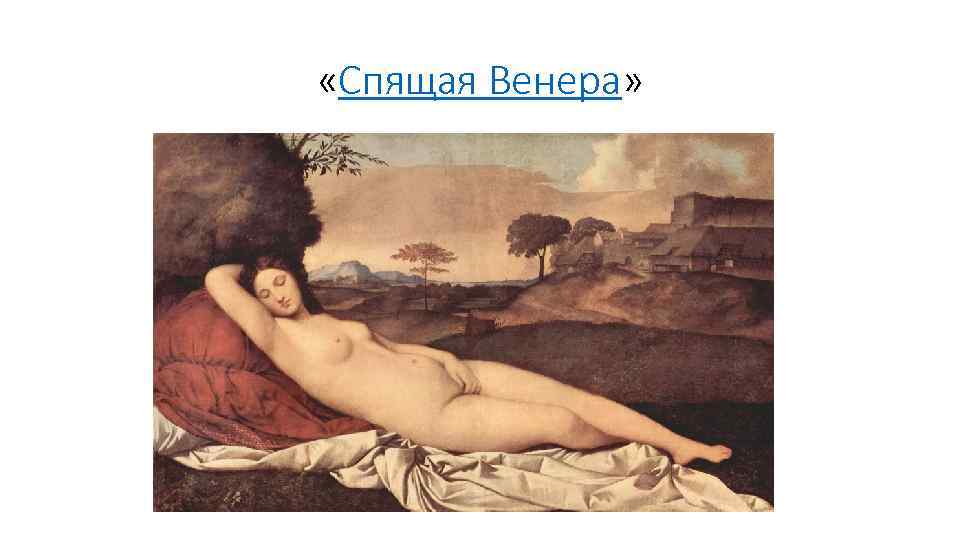  «Спящая Венера» 