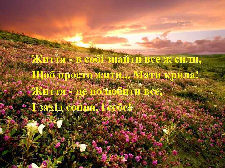 Життя - в собі знайти все ж сили, Щоб просто жити. . . Мати