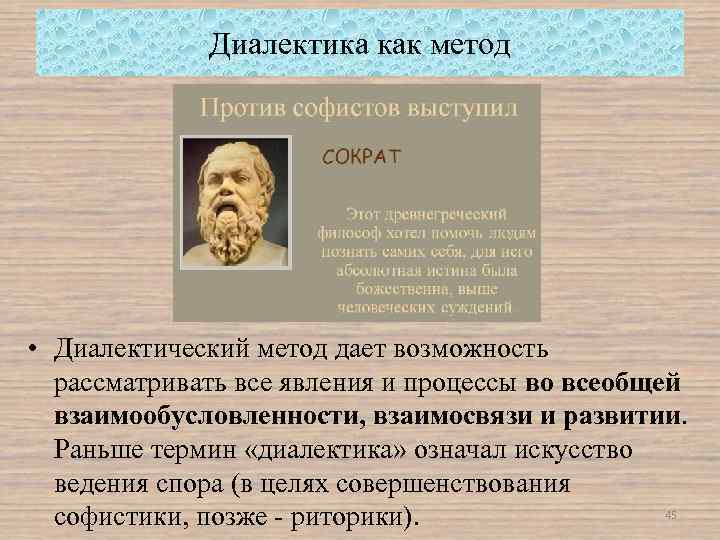 Согласно диалектической философии всякое развитие происходит по схеме