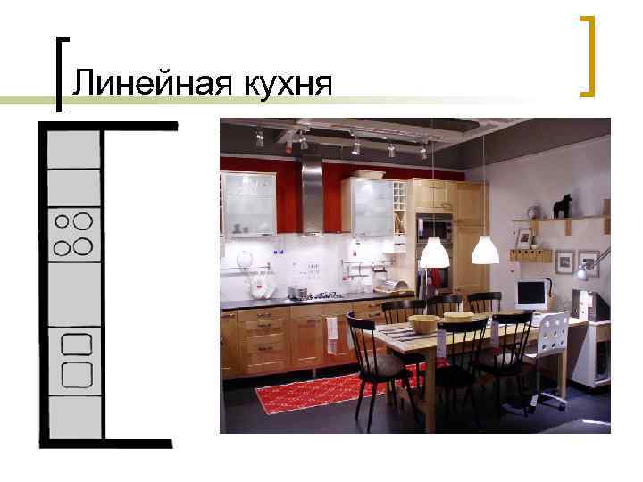 Линейная кухня 