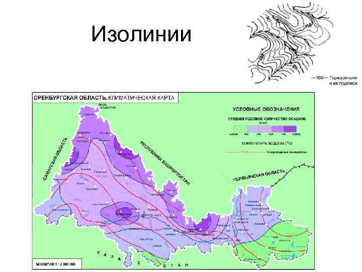 Изолинии знаки