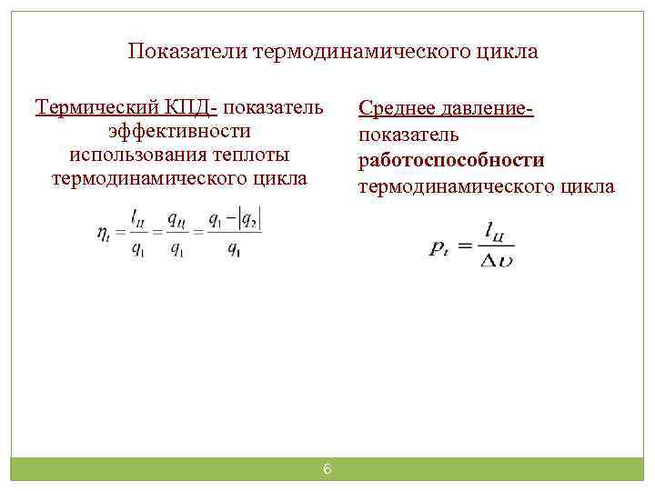 Термодинамические циклы тепловых двигателей