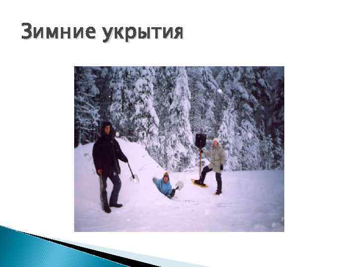 Зимние укрытия 