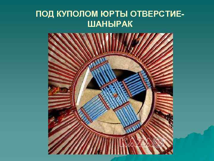 ПОД КУПОЛОМ ЮРТЫ ОТВЕРСТИЕШАНЫРАК 