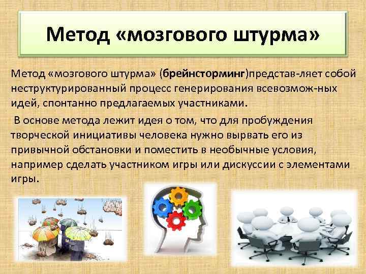 Метод мозгового штурма презентация