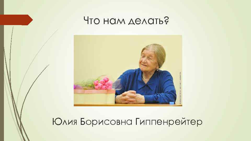 Что нам делать? Юлия Борисовна Гиппенрейтер 