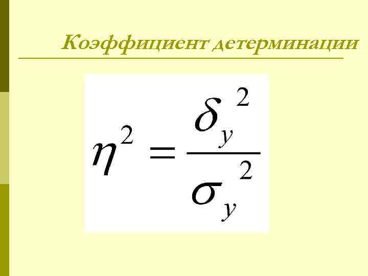 Коэффициент детерминации 