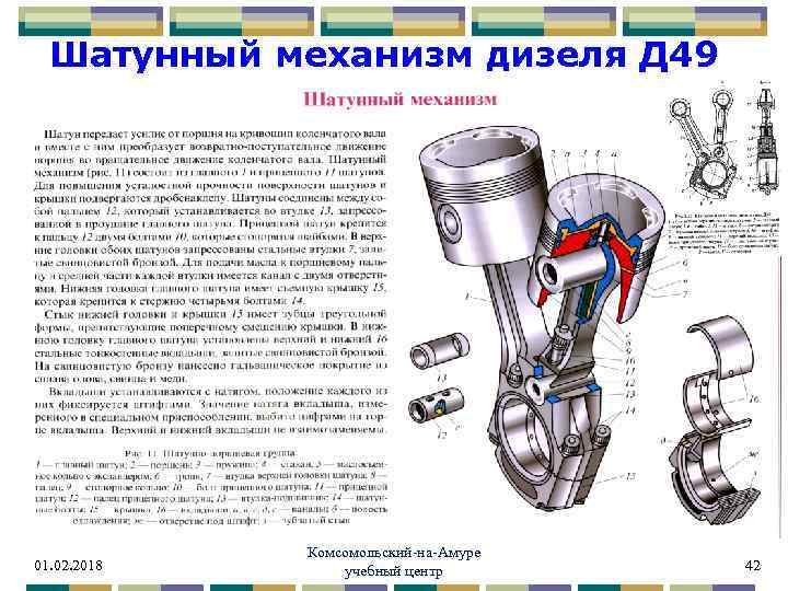 Поршень д49 чертеж