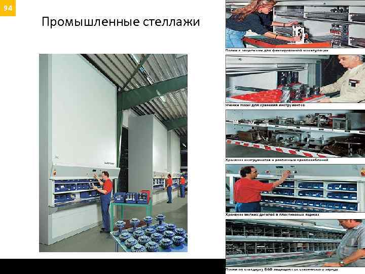 94 Планирование склада. Промышленные стеллажи seminar@logist. ru logist∙ics 