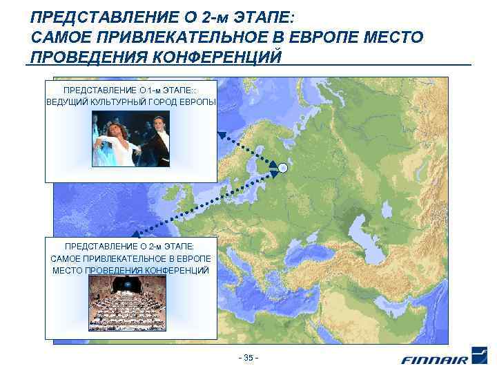ПРЕДСТАВЛЕНИЕ О 2 -м ЭТАПЕ: САМОЕ ПРИВЛЕКАТЕЛЬНОЕ В ЕВРОПЕ МЕСТО ПРОВЕДЕНИЯ КОНФЕРЕНЦИЙ ПРЕДСТАВЛЕНИЕ О