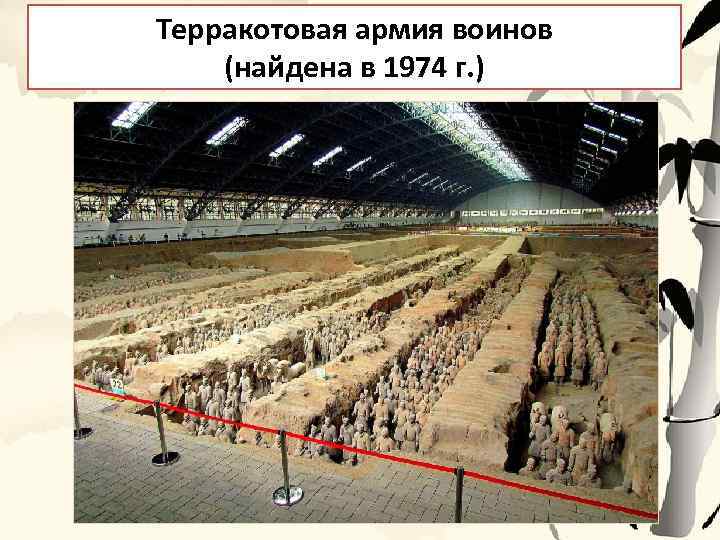 Терракотовая армия воинов (найдена в 1974 г. ) 