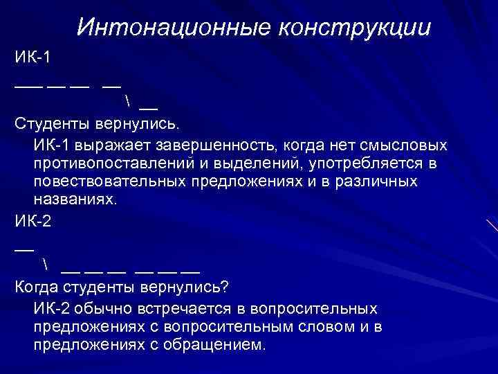 Что такое интонационная схема