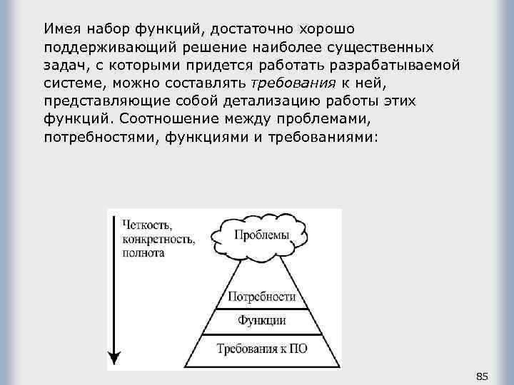 Имея набор функций, достаточно хорошо поддерживающий решение наиболее существенных задач, с которыми придется работать