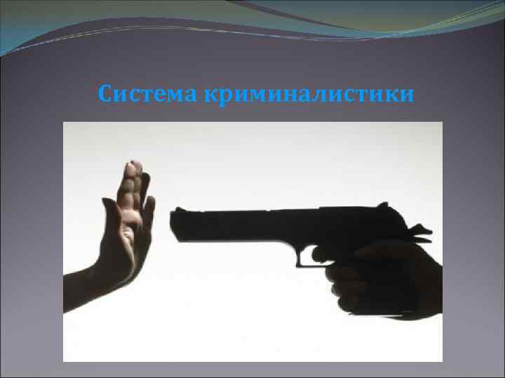 Система криминалистики 