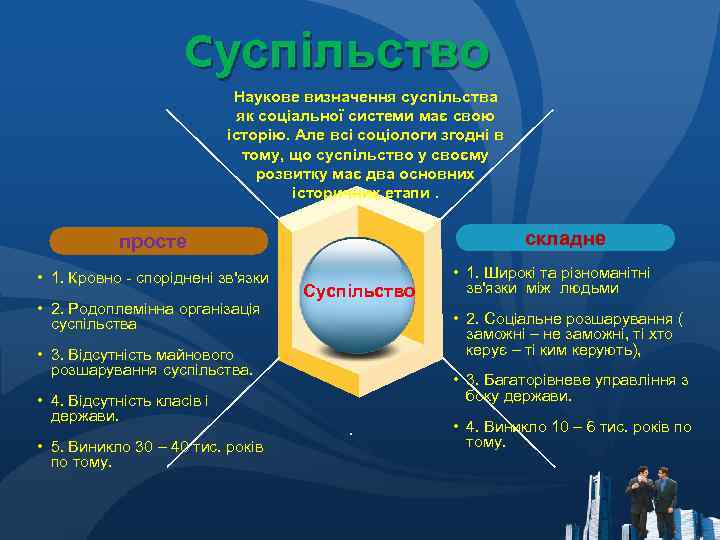 Cуспільство Наукове визначення суспільства як соціальної системи має свою історію. Але всі соціологи згодні