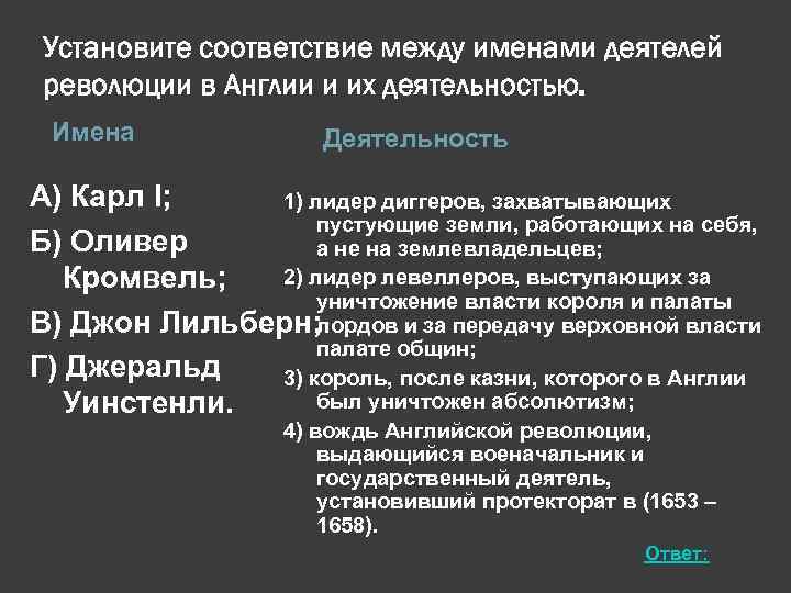 Термины характеризующие политические органы. Английская революция имена. Имена участников революции. Имена участников революции в Англии 7 класс. Термины английской революции.