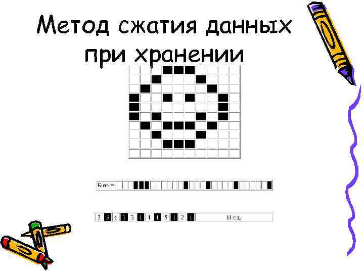Метод сжатия данных при хранении 