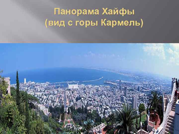 Панорама Хайфы (вид с горы Кармель) 