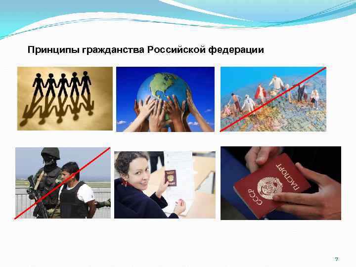 Принципы гражданства Российской федерации 7 