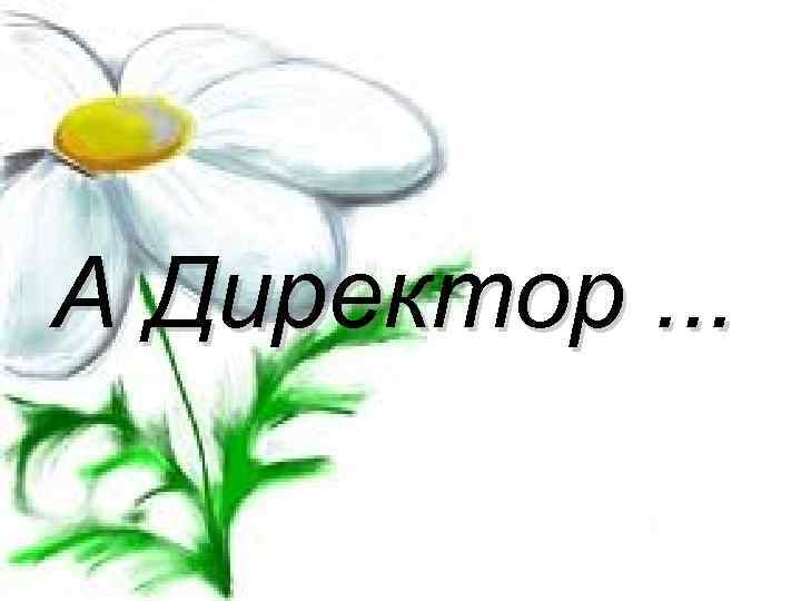 А Директор. . . 