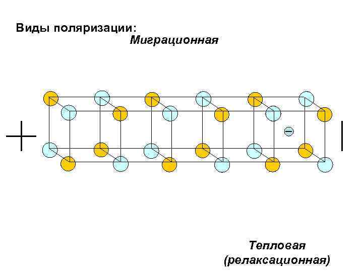 Виды поляризации: Миграционная Тепловая (релаксационная) 