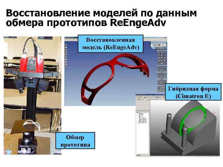 Восстановление моделей по данным обмера прототипов Re. Enge. Adv Восстановленная модель (Re. Enge. Adv)