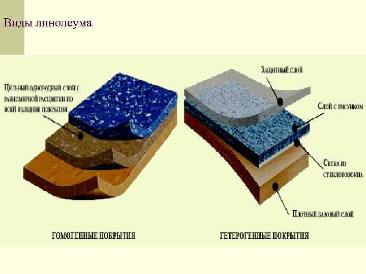 Виды линолеума 