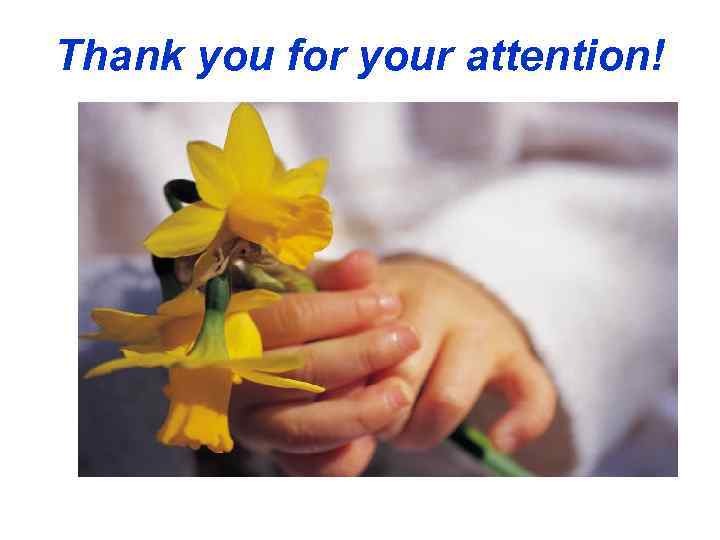 Thank you for your attention! 