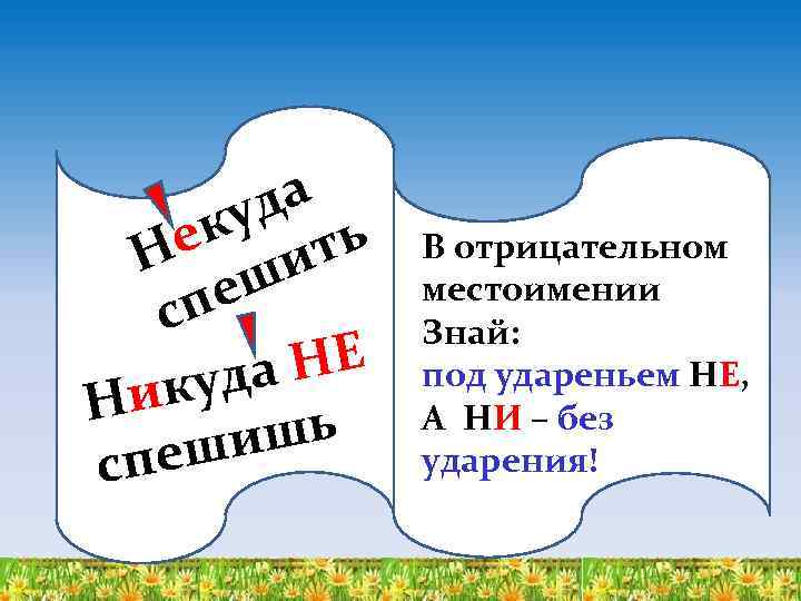 Местоимение знать. В отрицательн местоимения под ударением. В отрицательных местоимениях под ударением. Никуда или некуда. Правило, в отрицательных местоимениях под ударением.