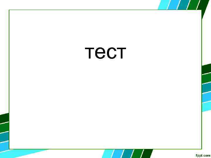 тест 