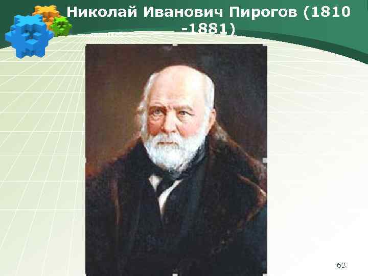 Николай Иванович Пирогов (1810 -1881) 63 