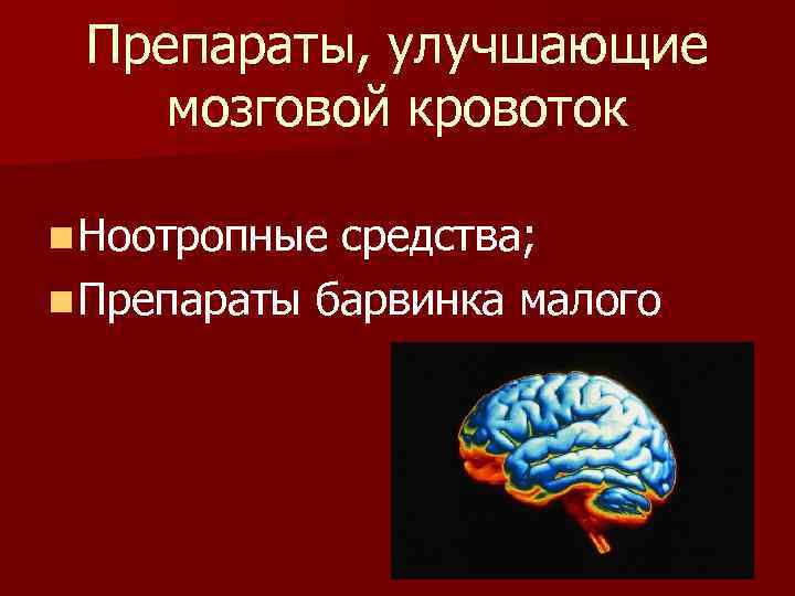 Лучшие сосудистые для головного мозга