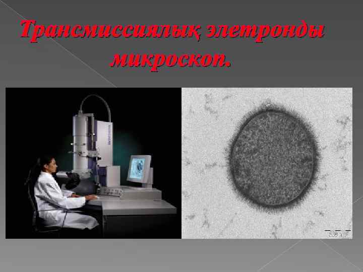 Трансмиссиялық элетронды микроскоп. 