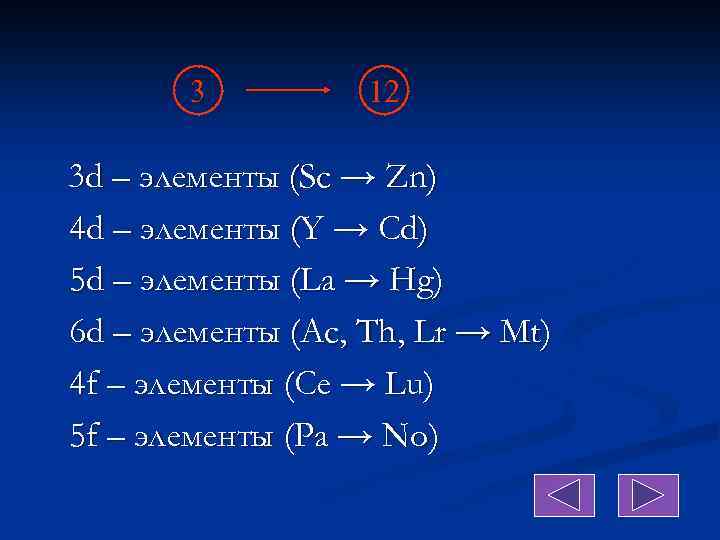 D какой элемент. D-элементы. Уравнения d элементы.